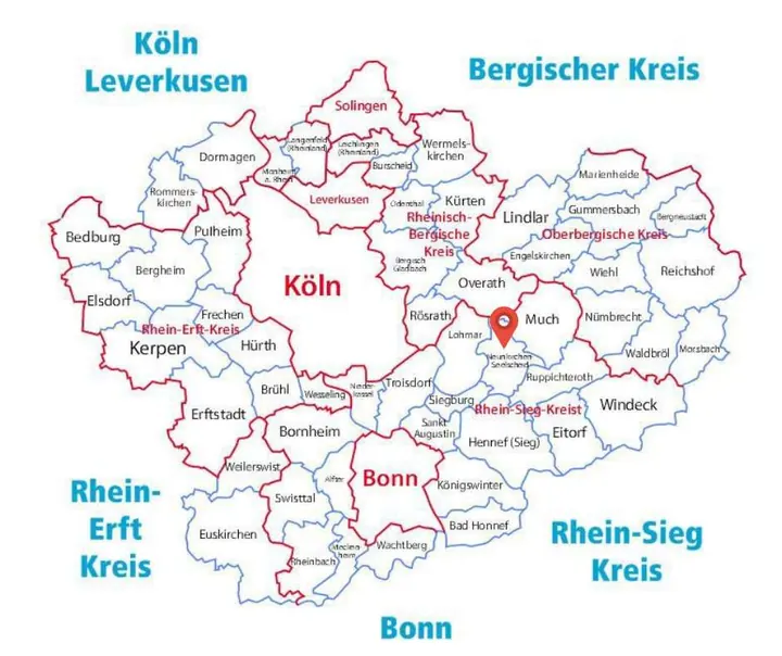 Karte: Einsatzort Neunkirchen-Seelscheid der Rohrreinigung Barteck